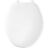 Bemis Round Plastic Closed Front Toilet Seat In White Case Of 10