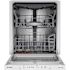 Bosch 500 Series 24 In. White Top Control Pocket Handle Dishwasher