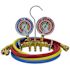 Mastercool Brass 2-Way Manifold, 3 1/8" Gauges,3-60" Hoses R22, R410a, R404a