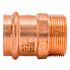 Quickfitting Surepress 1-1/2" X 1-1/2" Copper Mnpt Male Adapter Press X Mnpt