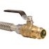 Quickfitting Surepress 3/4" Press Valve X 3/4" FIP X 18" Water Heater Connector