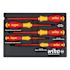 Wiha 5 Piece Insulated Softfinish Screwdriver Tray Set