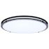 SATCO Glamour LED 24" Flush Mount Black Finish CCT Selectable