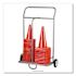 Champion Sports Combination Equipment Cart,metal, 132 Lb Cap,16x32x48, Silver