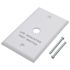 Satco Emergency Remote Test Switch Plate, Single Gang, White