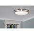Seasons Carlisle 10-Inch Round 12w 20w Dimmable Integrated LED Flush Mount Light With 3 CCT Selectable In Brushed Nickel