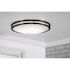 Seasons Carlisle 14-Inch Round 13wâ€“27w Dimmable Integrated LED Flush Mount Light With 3 CCT Selectable In Matte Black