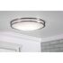 Seasons Carlisle 18-Inch Round 28w 34w Dimmable Integrated LED Flush Mount Light With 3 CCT Selectable In Brushed Nickel