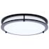 SATCO Glamour LED 13" Flush Mount Black Finish  CCT Selectable