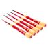Wiha 5 Piece Insulated Picofinish Precision Screwdriver Set - Slotted, Phillips