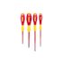 Wiha 4 Piece Insulated Softfinish Screwdriver Set - Slotted, Phillips