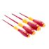 Wiha 4 Piece Insulated Softfinish Screwdriver Set - Slotted, Phillips