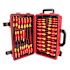 Wiha 80 Piece Master Electrician'S Insulated Tools Set In Rolling Hard Case