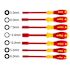 Wiha 7 Piece Insulated Softfinish Nut Driver Set - Metric