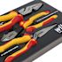 Wiha 3 Piece Insulated Industrial Pliers And Cutters Tray Set