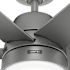 Hunter Fan 60" Skysail Weathermax Ceiling Fan With LED Light, Matte Silver