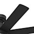 Hunter Fan 52" Brazos Ceiling Fan With LED Light, Damp Rated, Matte Black