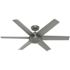 Hunter Fan 52" Jetty Weathermax Ceiling Fan, Matte Silver