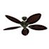Hunter Fan 54" Bayview Ceiling Fan And Pull Chain, Damp Rated, Provencal Gold
