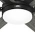 Hunter Fan 52" Georgetown Hunter Fanexpress Ceiling Fan With Led, Matte Black