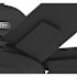 Hunter Fan 60" Downtown Ceiling Fan, Damp Rated, Matte Black