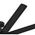 Hunter Fan 72" Overton Ceiling Fan With LED Light, Damp Rated, Matte Black