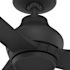 Hunter Fan 52" Mazzini Ceiling Fan, Damp Rated, Matte Black