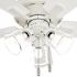 Hunter Fan 52" Crestfield Hunter Fanexpress Ceiling Fan With Led, Fresh White