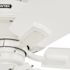 Hunter Fan 52" Crestfield Hunter Fanexpress Ceiling Fan With Led, Fresh White