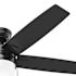 Hunter Fan 52" Anisten Ceiling Fan With LED Light And Pull Chain, Matte Black