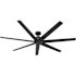 Hunter Fan 72" Downtown Ceiling Fan, Damp Rated, Matte Black