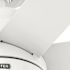Hunter Fan 52" Brazos Ceiling Fan With LED Light, Damp Rated, Fresh White