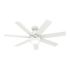 Hunter Fan 52" Brazos Ceiling Fan With LED Light, Damp Rated, Fresh White