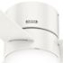 Hunter Fan 52" Minimus Low Profile Ceiling Fan With LED Light, Fresh White
