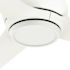 Hunter Fan 52" Mazzini Ceiling Fan, Damp Rated, Matte White
