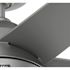 Hunter Fan 52" Skyflow Weathermax Ceiling Fan With LED Light, Matte Silver