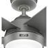 Hunter Fan 52" Skyflow Weathermax Ceiling Fan With LED Light, Matte Silver