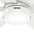 Hunter Fan 60" Skysail Weathermax Ceiling Fan With LED Light, Fresh White