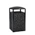 Alpine Industries All Weather Outdoor Trash Can Receptacle With Door And Panels