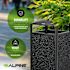 Alpine Industries All Weather Outdoor Trash Can Receptacle With Door And Panels
