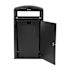 Alpine Industries All Weather Outdoor Trash Can Receptacle With Door And Panels