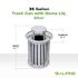 Alpine Industries 36 Gallon Outdoor Silver Trash Can Receptacle Bin With Lid