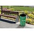 Alpine Industries 10 Gallon Steel Pet Waste Green Receptacle Trash Can With Lid