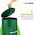 Alpine Industries 10 Gallon Steel Pet Waste Green Receptacle Trash Can With Lid