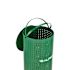 Alpine Industries 10 Gallon Steel Pet Waste Green Receptacle Trash Can With Lid