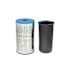 Alpine Industries 26 Gallon  Stainless-Steel Round Perforated Bin With Lid