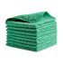 Rubbermaid Commercial Hygen Green R-40 Microfiber Cloths 12"X12" Package Of 24