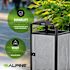Alpine Industries 55-Gallon All Weather Outdoor Trash Can Receptacle With Door