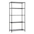 Quantum Storage Systems Wire Shelving Starter Kit 36x24x86 Black Epoxy Finish