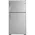 GE ENERGY STAR 21.9 Cu. Ft. Top-Freezer Refrigerator, Ada, Stainless Steel